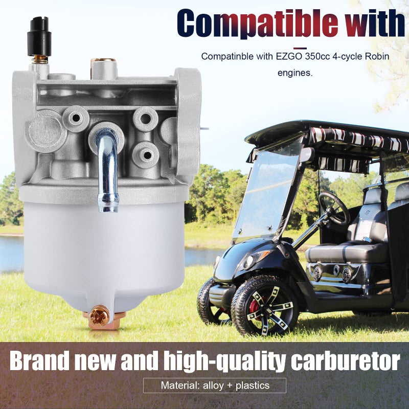 QAZAKY Carburetor Fuel Pump Filter Compatible with EZGO Golf Cart 350cc Gas 4-Cycle Robin Engine TXT Workhorse MPT ST-350 Sport Clays Car Shuttle Series 72558-G01 72558-G05 72840-G02 17559 520-184 - Image 5